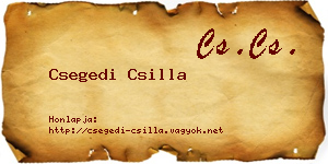 Csegedi Csilla névjegykártya